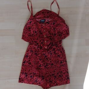 Red Bebe Romper